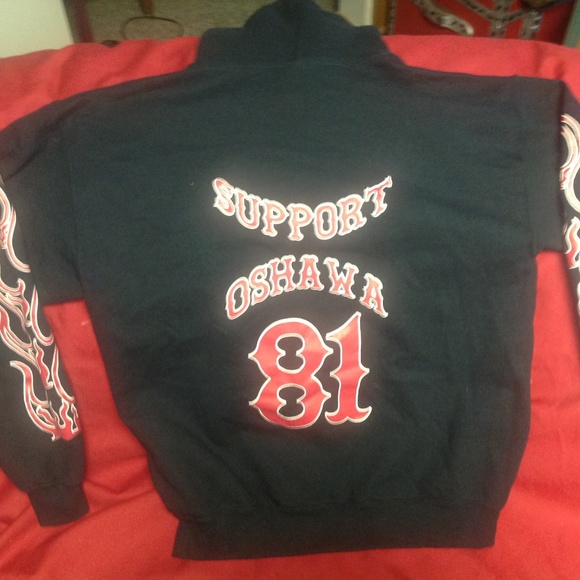 Big Red Machine  biker hoodie - Picture 2 of 2